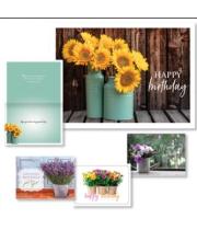 Boxed Cards: Birthday Flowers in a Vase (22176)