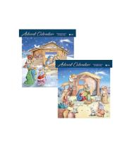 Advent Calendar: Nativity Scene with Glitter (AC95023)