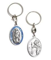 Keyring: Our Lady of Guadalupe & St Christopher (KC40GD)