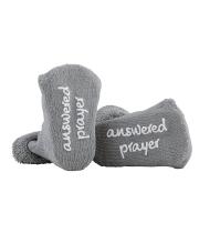 Baby Socks: Answered Prayer - Grey (STF4776)