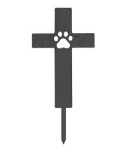 Steel Garden Art: Pet Memorial Cross (BAMA188)