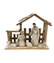 Nativity Scene with Stable: Holy Family 5 pieces (NS10311)