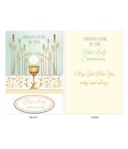 Card: First Holy Communion Congratulations Embossed (CD13328)