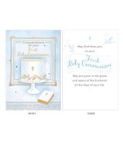 Card: First Holy Communion Congratulations Boy (CD13325)