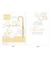 Card: Confirmation Best Wishes Gold Foiled (CD13421)