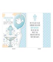 Card: Baptism Blue Foiling (CD13238)