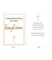 Card: Baptism Congratulations Foiling (CD13241)