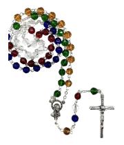 Rosary: Missionary on Chain Colour for each Decade (RX607M)