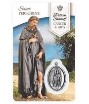 Laminated Card & Medal: St Peregrine (HC1502)