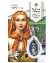 Laminated Card & Medal: St Dymphna (HC1504)