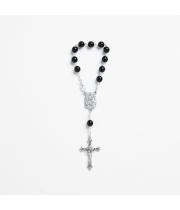 Rosary: Auto One Decade St Christopher (CP70BLKCH)