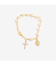 Rosary Bracelet: Pearl (BLTCRMG)