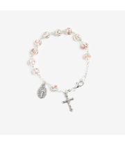 Rosary Bracelet: Crystal Lamp Bead (BLTHMR)