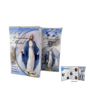 Rosary: Glass Beads with OL Miraculous Medal Prayer Book (RK70007)