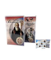 Rosary: Wooden Beads with St Benedict Prayer Book (RK70070)