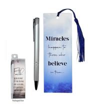 Bookmark & Pen Set: Miracles Happen (PS14010)