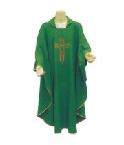 Chasuble & Stole: Cross & Fish (VE4116G)