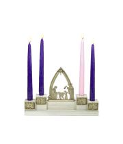 Advent Wreath: Nativity Arch with Candles (AD147)