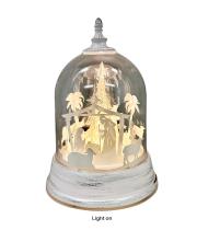 Nativity Scene: Dome with LED Lights and Music (NST10425)