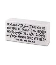 Scripture Stone: She Trusts God (40477)