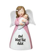 Little Blessing Angel: God Bless This Child - Pink (ST6328)