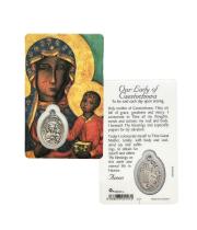 Laminated Card & Medal: Our Lady of Czestochowa (LC147)